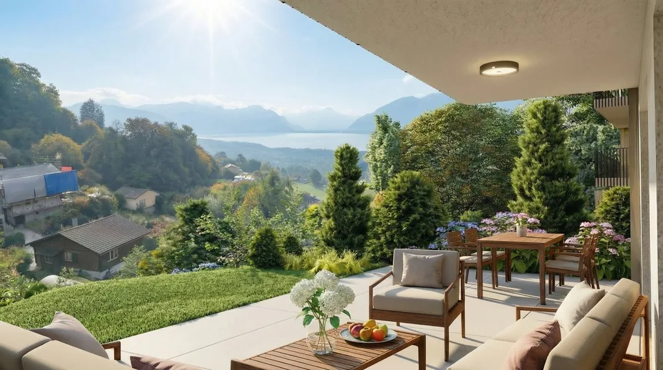 Nouvelle promotion de quatre villas à Jongny avec vue sur le lac Léman