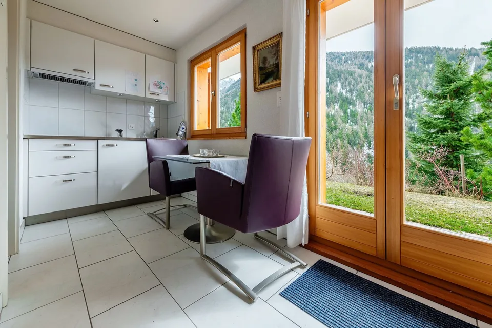 Chalet Le Nid a St-Luc – Studio 30m2 con grande terrazza, a 200m dalle piste