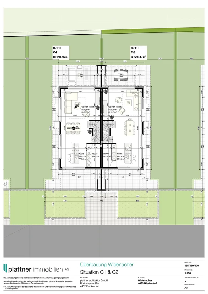 5.5-Zimmer-Doppeleinfamilienhaus Haus C1 & C2 Niederdorf – Foto 8 von 15