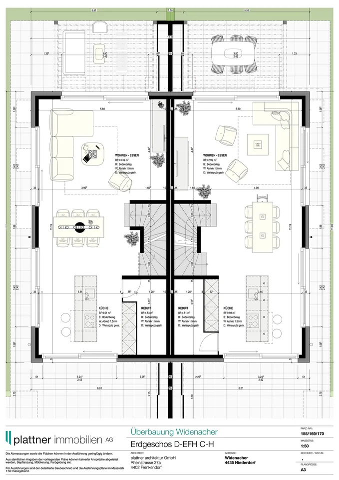5.5-Zimmer-Doppeleinfamilienhaus Haus C1 & C2 Niederdorf – Foto 10 von 15