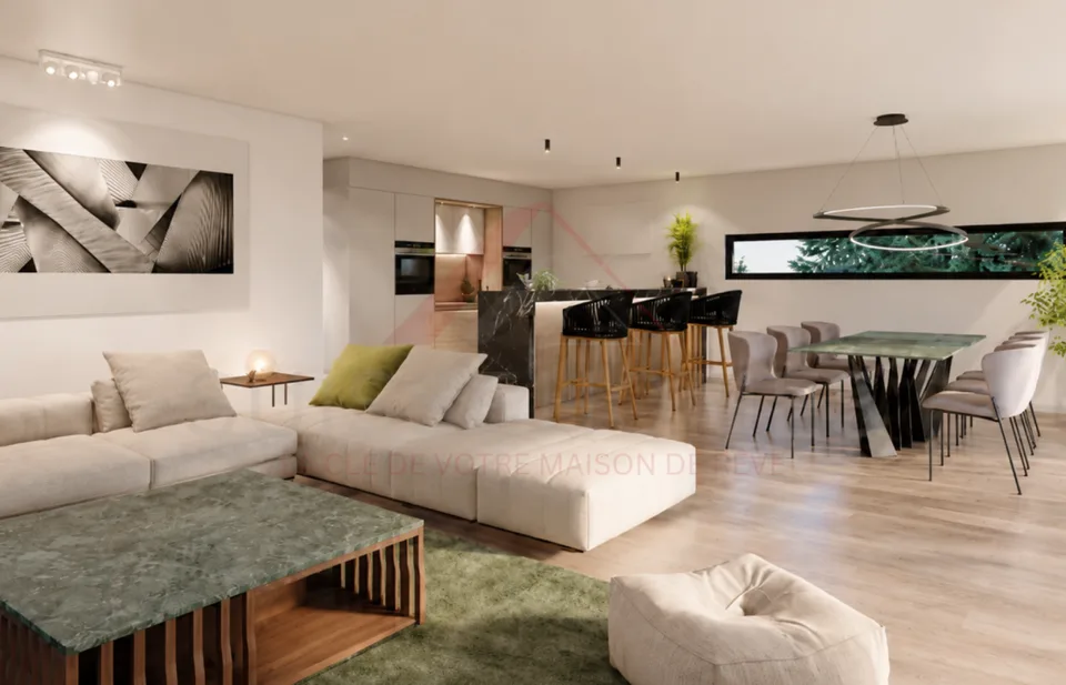 Prächtige 4.5-Zimmer-Neuwohnung mit großem Südbalkon in Farvagny-le-Grand