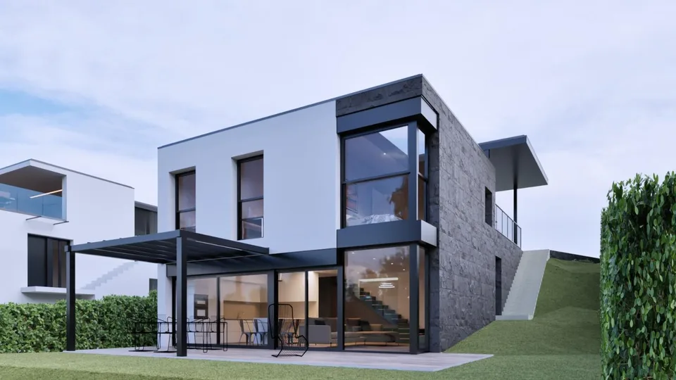 Villa moderna di prossima costruzione a Villa Luganese