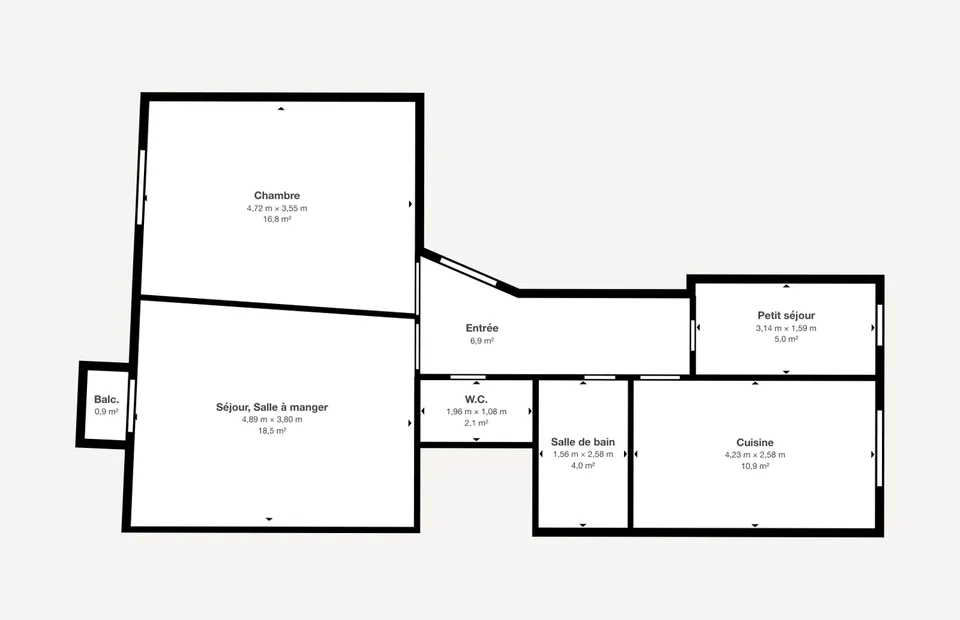 Moderne 1-Zimmer-Wohnung – In der Nähe der Vereinten Nationen – Avenue Giuseppe-Motta 14, Genf! – Foto 8 von 8