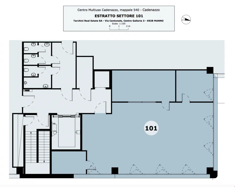 CADENAZZO - AFFITTASI UFFICIO DI 168 MQ (rif. 101) – foto 12 di 13