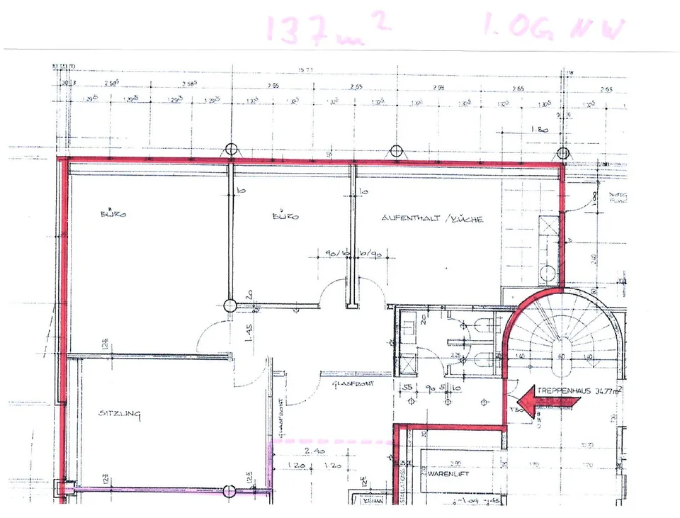 137 m2 di uffici di alta qualità disponibili immediatamente (4 uffici)
