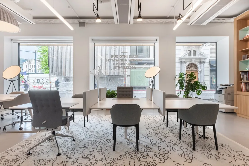 Büro-Design für 10 Personen bei Spaces Quai de l'Ile