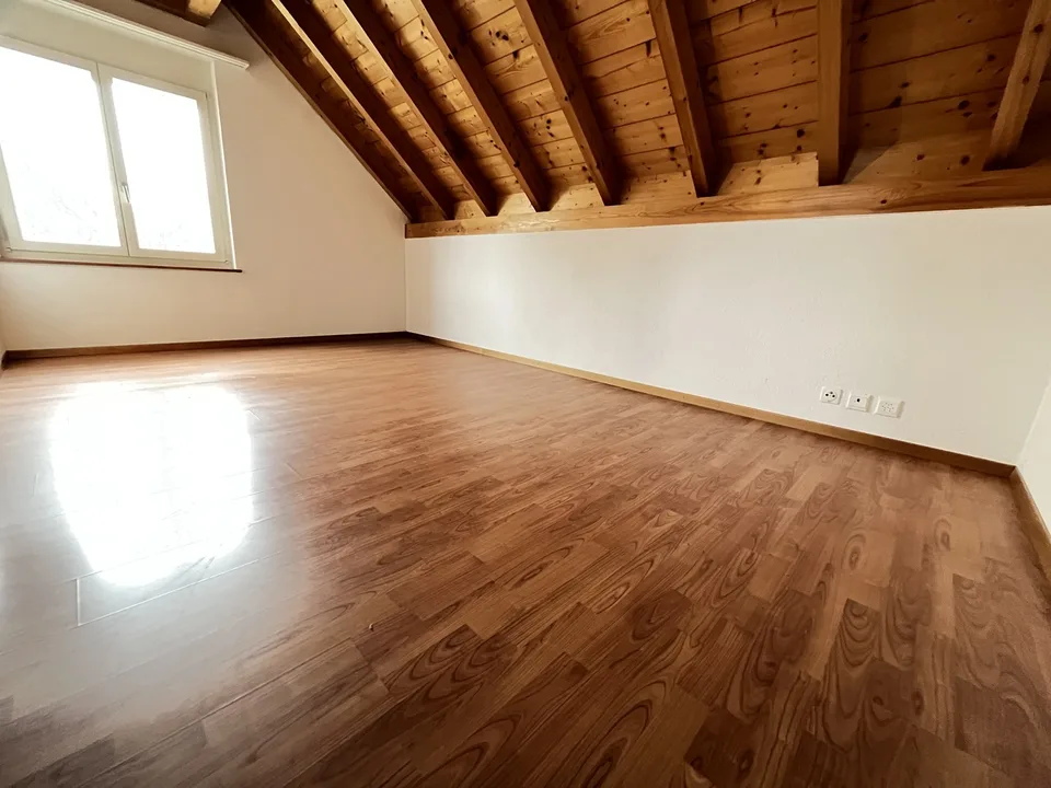 Hell 3-Zimmer Duplex-Dachwohnung mit neuer Küche und Sauna zu vermieten