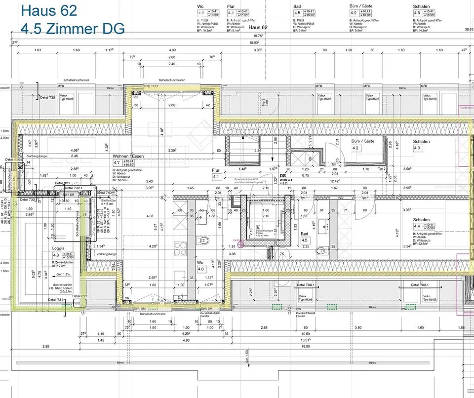 Moderne 4.5-Zimmer-Dachwohnung mit Terrasse in Neuhausen am Rheinfall – Foto 12 von 13