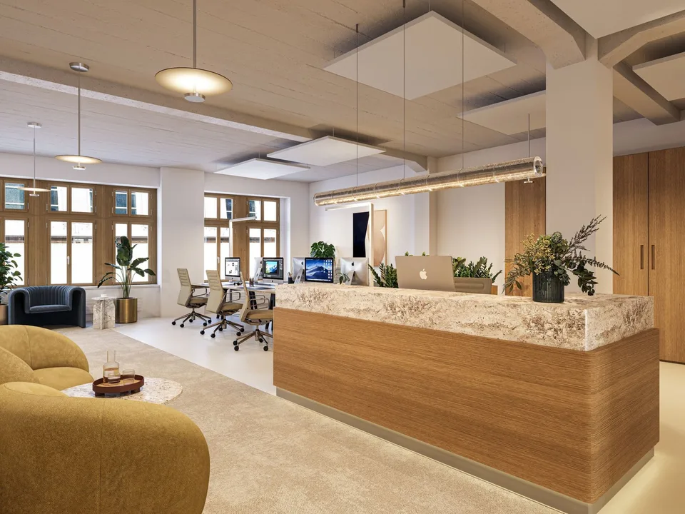 Espaces de bureaux représentatifs sur la place du marché de Bâle