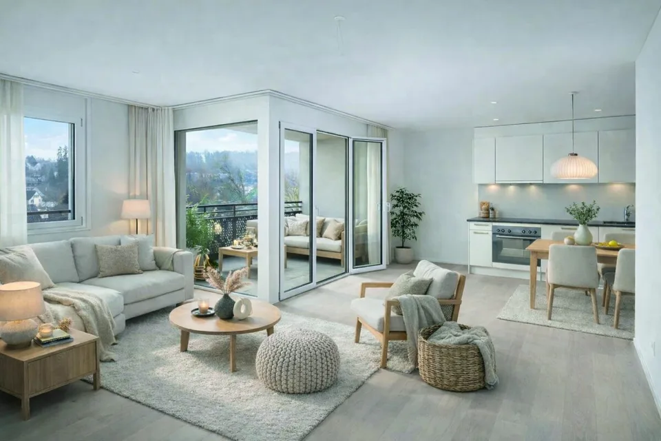 Vivre avec service - Belano à la maison - Appartement spacieux 3.5 pièces avec réduit