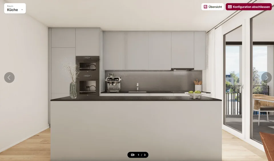 Premier occupant d'un appartement moderne 4.5 pièces avec vue sur les montagnes à Bolligen