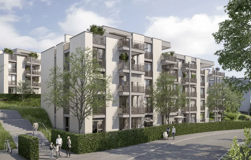 Premier occupant d'un appartement moderne 4.5 pièces avec vue sur les montagnes à Bolligen