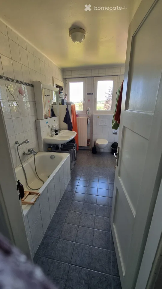 Prächtige helle Wohnung mit Garten in Romont