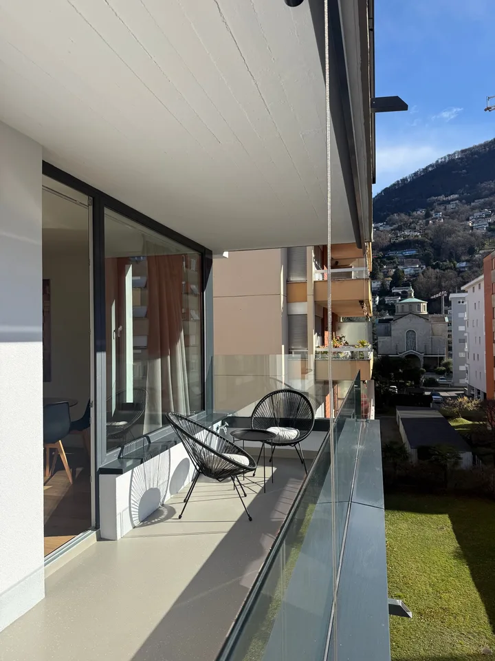 Gemütliche 2.5-Zimmer-Wohnung in Viganello mit Balkon