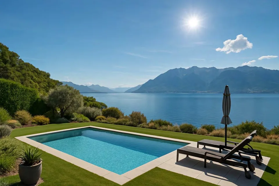 Prachtvolle neue 6,5-Zimmer-Villa mit Pool und Seeblick in Chexbres – Foto 6 von 6