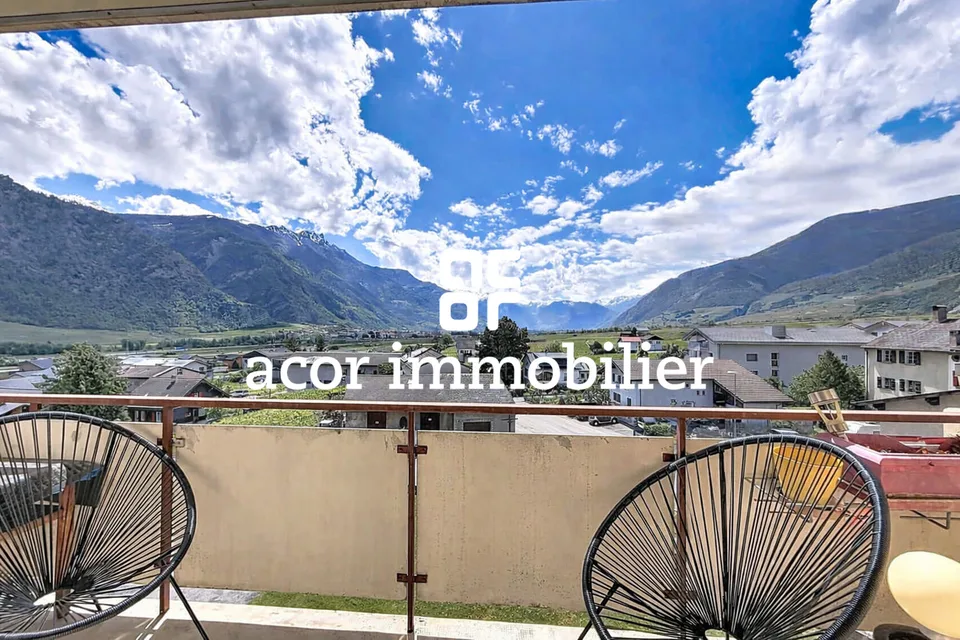 Wohnung 3.5 Zimmer mit Doppelbalkon in St-Pierre-de-Clages