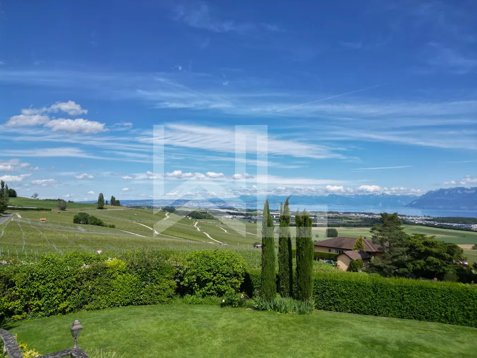 Villa avec vue imprenable sur la Côte, le Lac et les Alpes