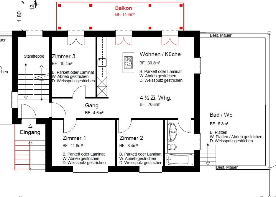 Edificio residenziale con 4 appartamenti in vendita, appena ristrutturato
