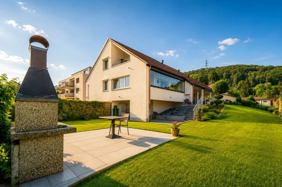Luxuriöses Wohnen direkt am Rhein - exklusives 6.5-Zimmer-Einfamilienhaus mit traumhafter Aussicht – Foto 36 von 36