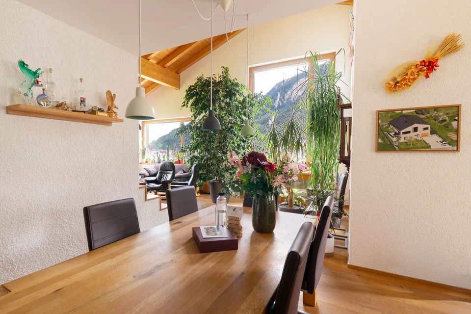 Modernes rustikales Einfamilienhaus