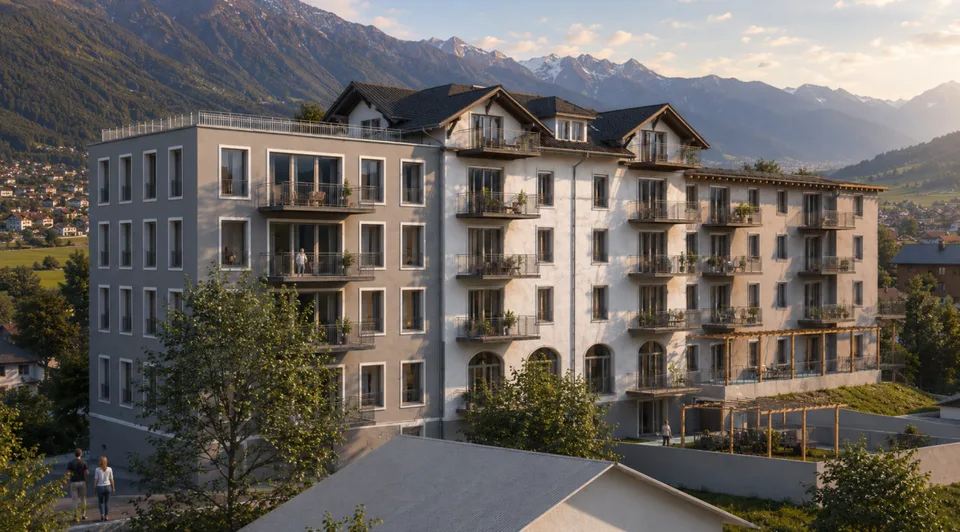 Appartamento di vacanza 4.5 locali n. 17 nella casa multifamiliare nuova Schönbühl 360° a Wilderswil