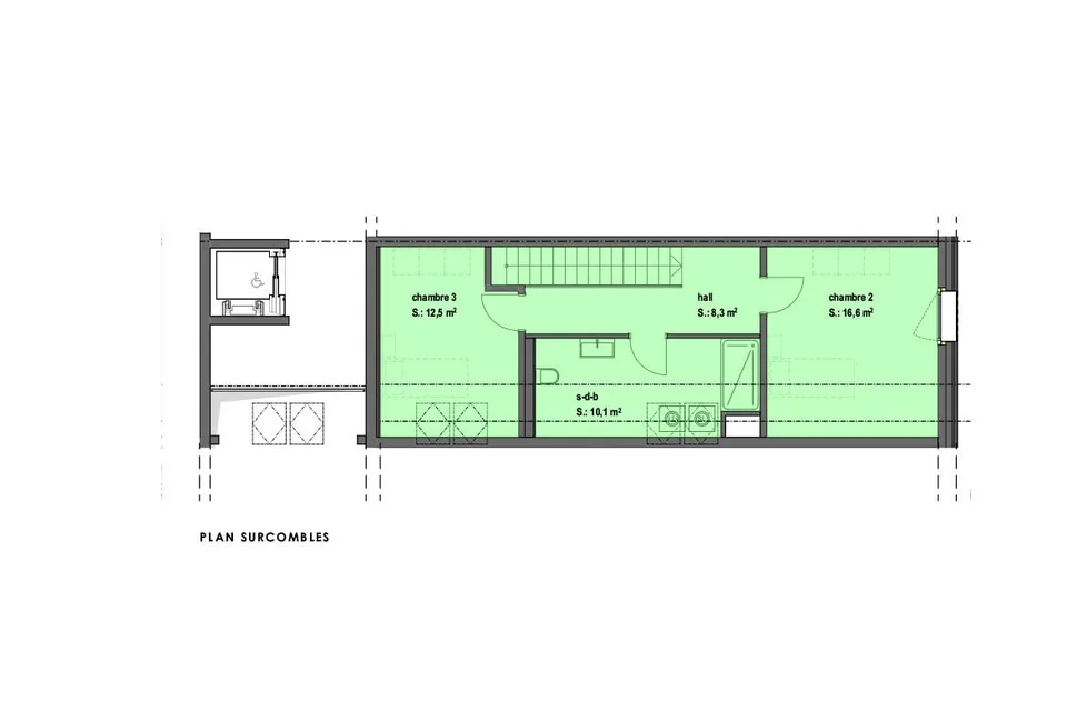Schönes neues Dachgeschoß-Apartment