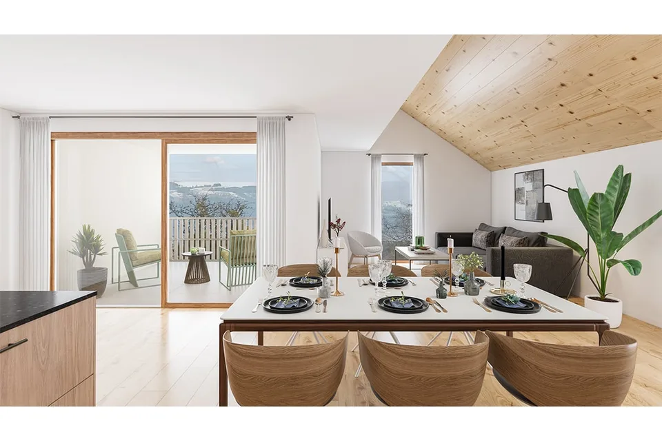Schönes neues Dachgeschoß-Apartment