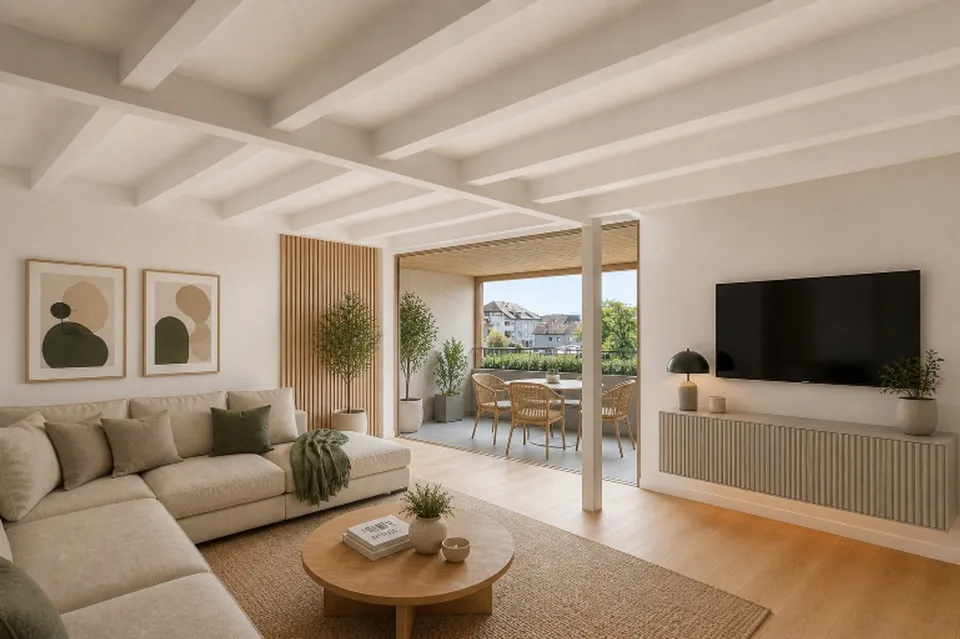4,5 Zimmer-Wohnung mit Loggia in einer kleinen Wohnanlage