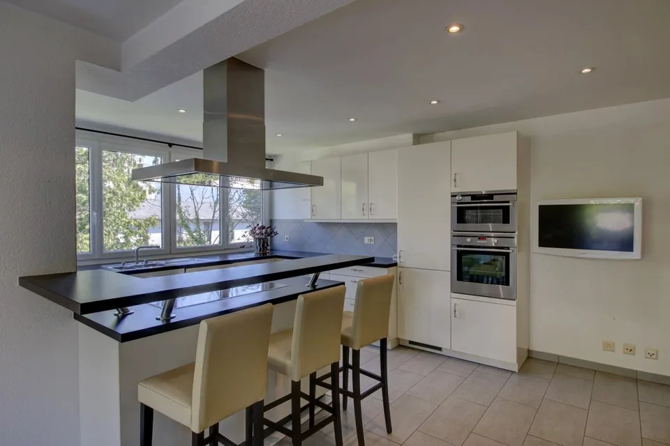 Splendido appartamento di 6,5 locali sul bordo della Vièze con studio in coproprietà