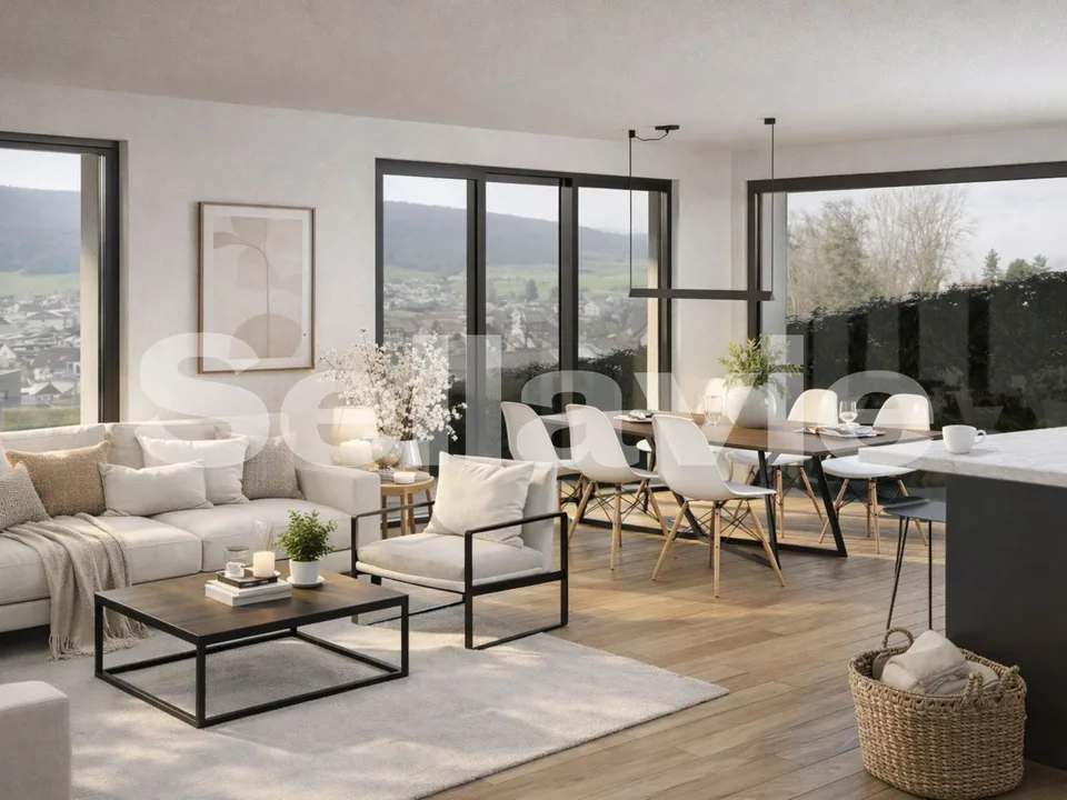 HOFSTETTEN-FLÜH: Exklusives Neubau Domizil mit Panorama Wolkenblick!