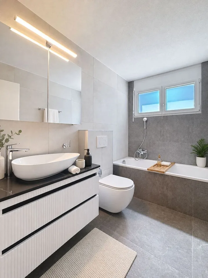 ENTRE MORAT ET FRIBOURG Appartement rénové de 4.5 pces avec jardin – foto 11 di 13
