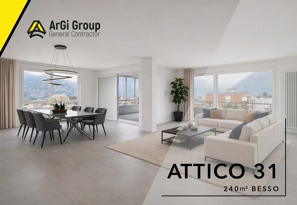 Limited time offer Penthouse with 6.5 rooms and panoramic view of the city Lugano