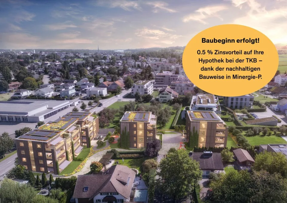 Neubauprojekt «Fliedergarten» - modernes Wohnen mit Stil und Nachhaltigkeit - hochwertige Gartenwohnung