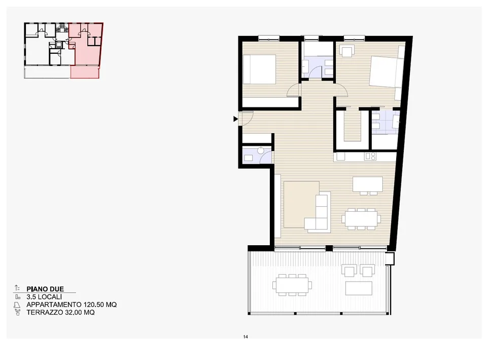 Residenz Selva - 3.5-Zimmer-Wohnung in Massagno – Foto 6 von 8