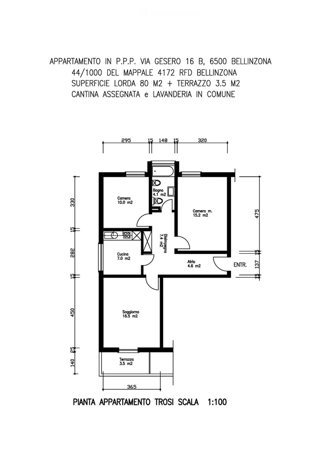 Wohnung in Bellinzona Zentrum zu verkaufen