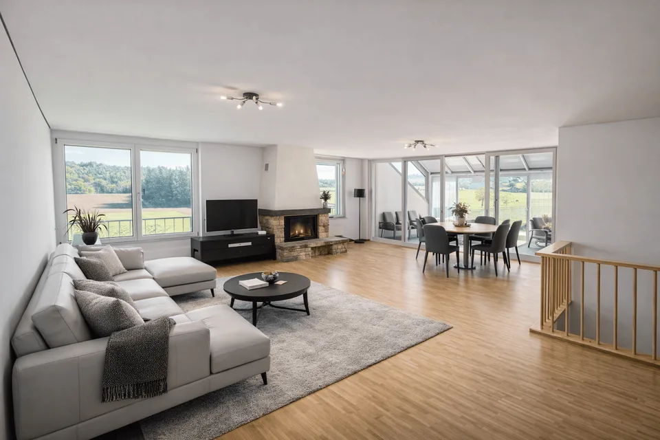 Appartement de 165 m² + 100 m² aménageables - volumes rares - Torny proche Fribourg, romont et Payerne