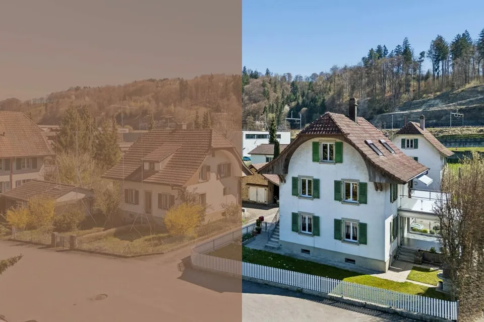 Vielseitige 6.5-Zimmer-Liegenschaft mit Baulandpotenzial