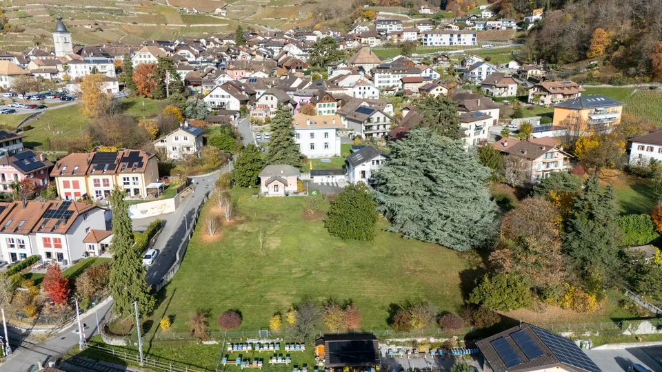 TERRAIN À BÂTIR ~2'083m2 = ~CHF 336.-/m2 / PERMIS EN FORCE 2 VILLAS