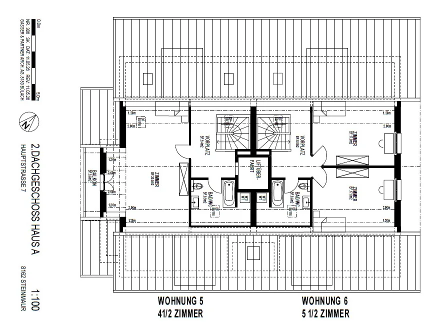 Appartamento mansardato moderno di 4,5 locali con balcone a Steinmaur