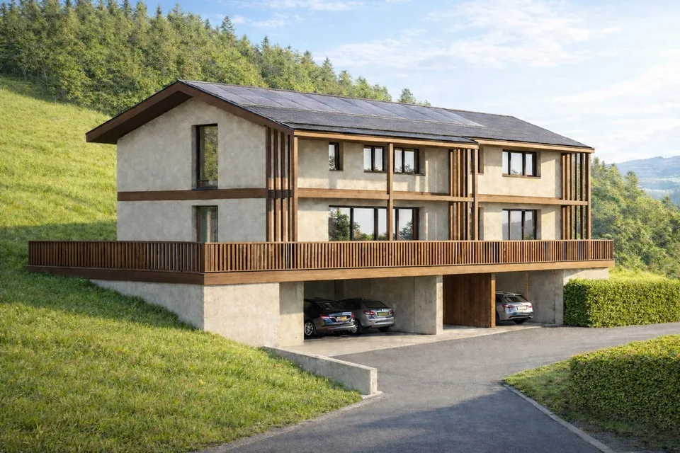NOUVELLE PROMOTION - Maison mitoyenne moderne de 4.5 pièces à Sion