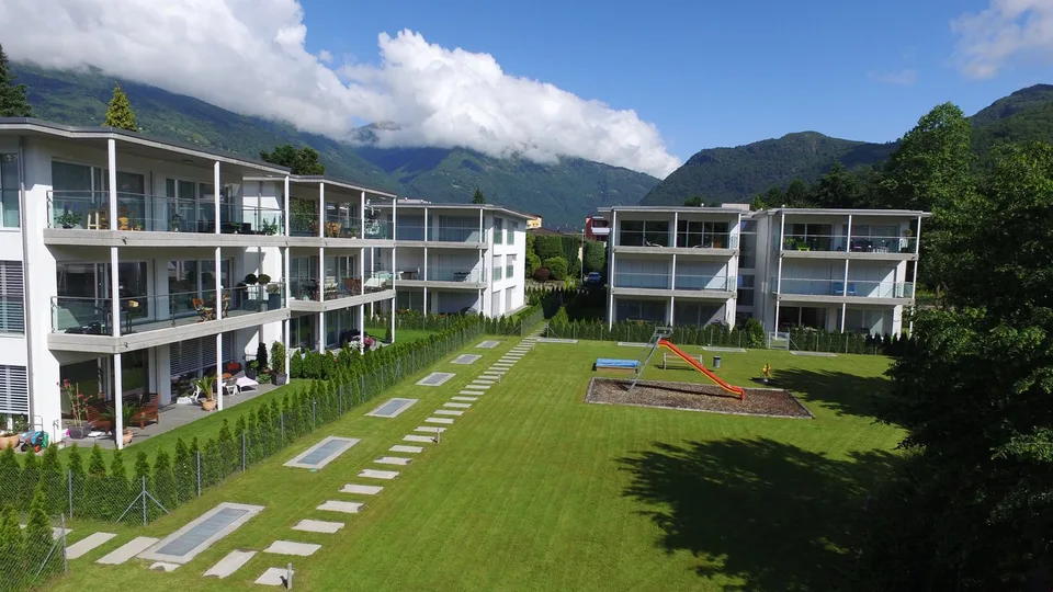 Mietwohnung 3,5 Zimmer Vollständig Eingerichtet mit Garten in Ponte Capriasca