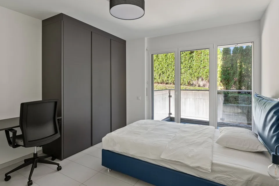 Mietwohnung 3,5 Zimmer Vollständig Eingerichtet mit Garten in Ponte Capriasca