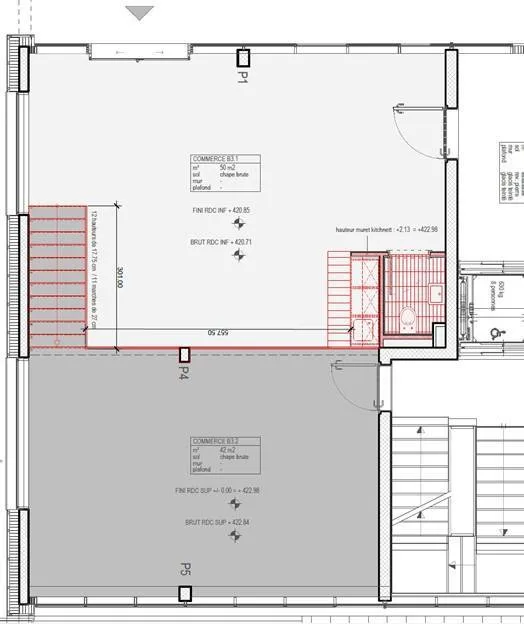 Einzigartiger und heller Raum von 99 m2 auf 2 Ebenen: ideal für Atelier, Showroom, Büro oder mehr! – Foto 8 von 8