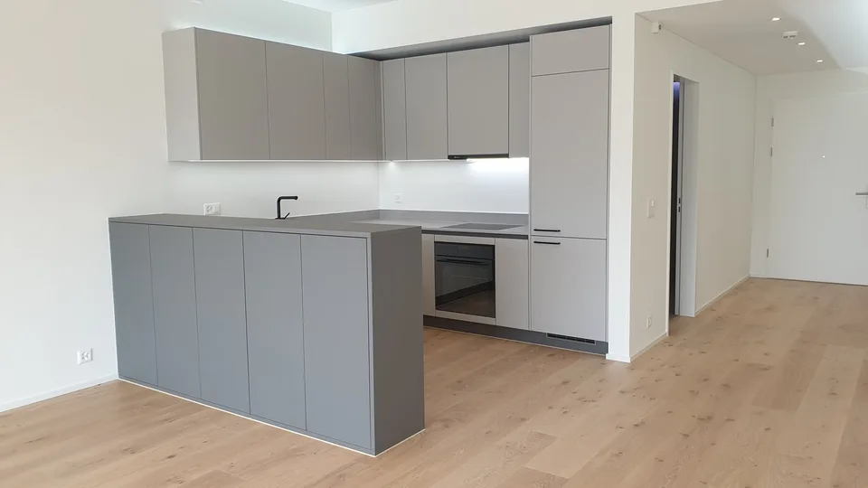 Cool modern 1.5-room apartment with garden terrace