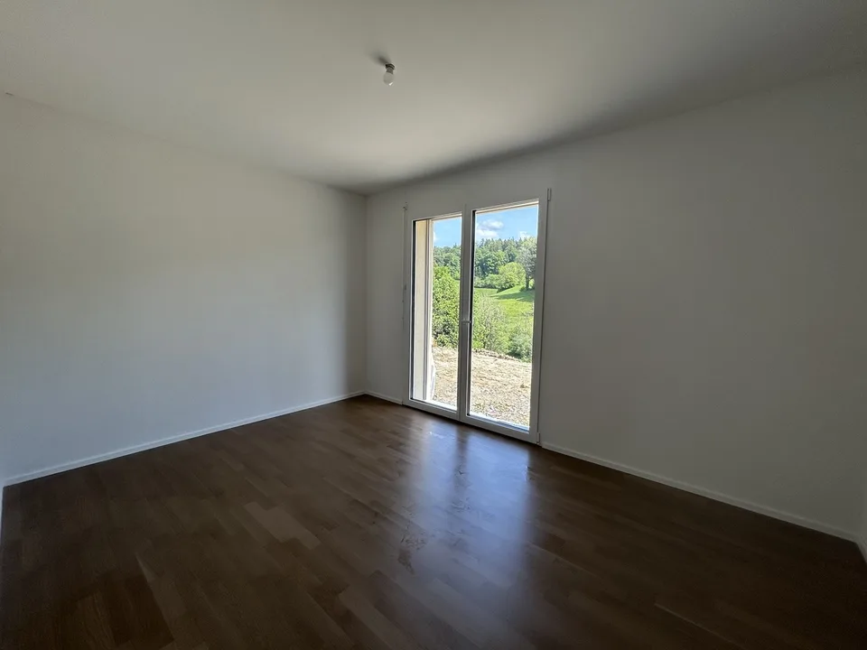 Appartement neuf de 4.5 avec jardin, dans un environnement calme