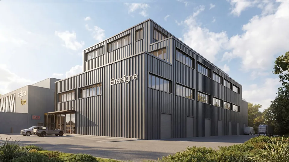 Batiment indépendant industriel - Bussigny - Visibilité depuis l'autoroute