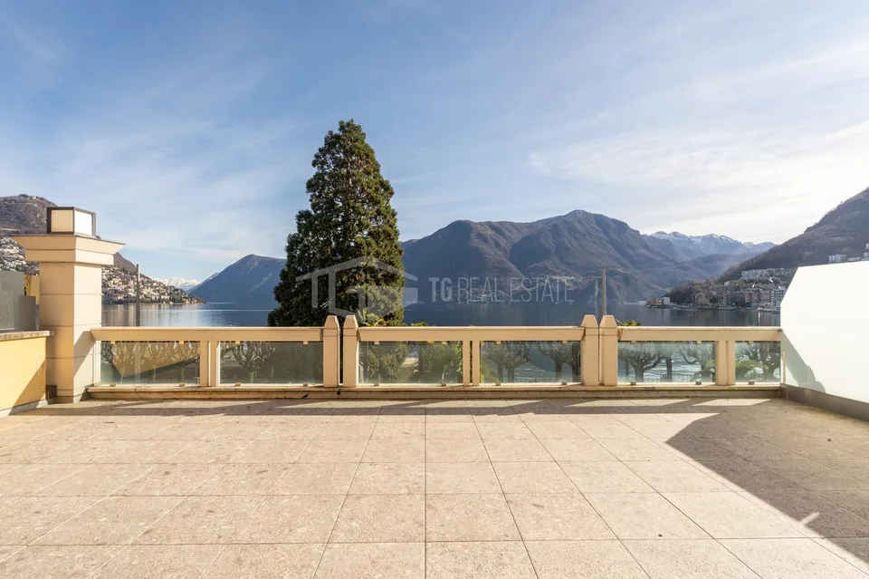Splendide appartement avec grande terrasse et vue sur le lac