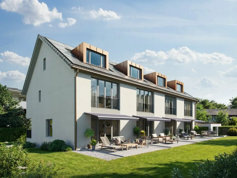 Moderne 5.5-Zimmer-Reihenhäuser mit Garten in Ettingen - Erstbezug