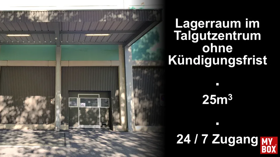 Lagerraum 25m3 flexibel & einfach mieten. Keine Kündigungsfrist.