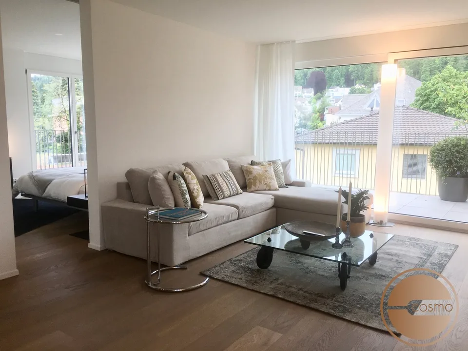 All inklusive Wohnen! Exklusive Attika-1-Schlafzimmer-Serviced Apartment mit Rundumterrasse